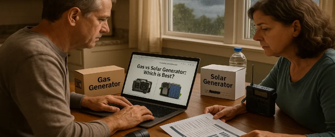 Gas or Solar Generator: What’s Best in a Blackout?