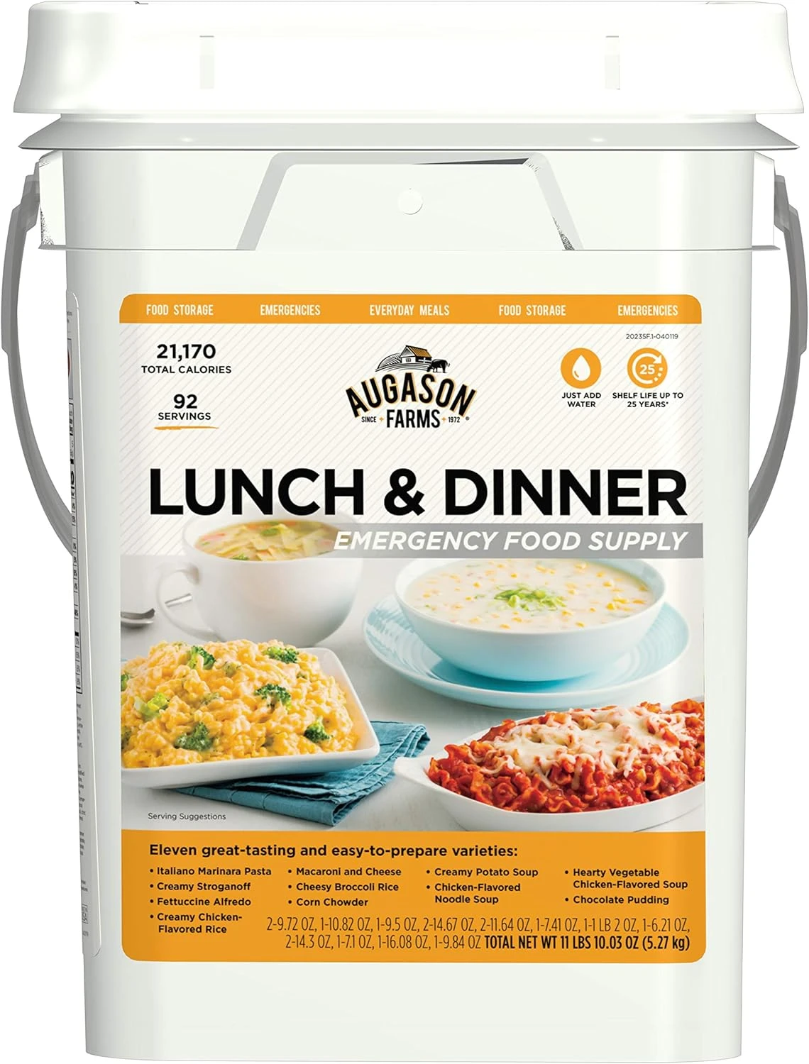 Augason Farms Emergency Food Supply Kit for long-term food storage and nutrition