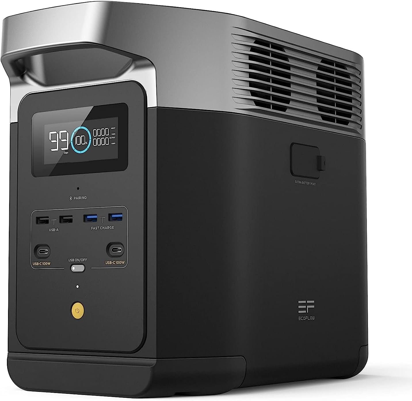 EF ECOFLOW DELTA 2 Portable Power Station, 1024Wh, 1800W AC, home backup, camping