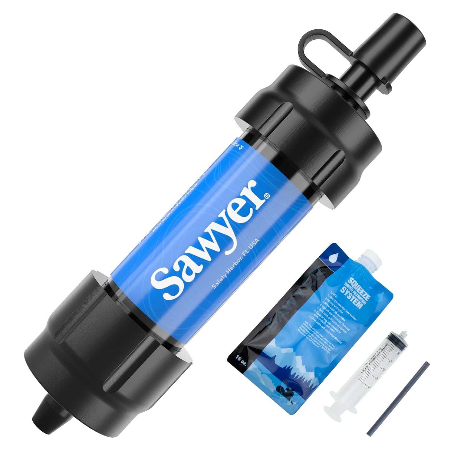 Sawyer MINI water filter for emergency use and hurricane kits