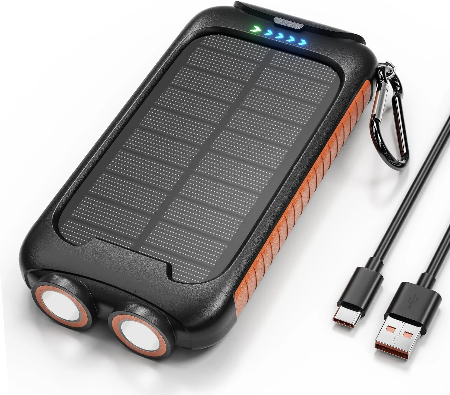 Nuynix rugged solar power bank with 38,800mAh capacity—ideal for outdoor blackout prep and emergency backup