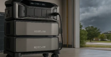 EcoFlow Delta Pro Ultra whole home battery backup with extra battery and solar panels for hurricane power and storm prep