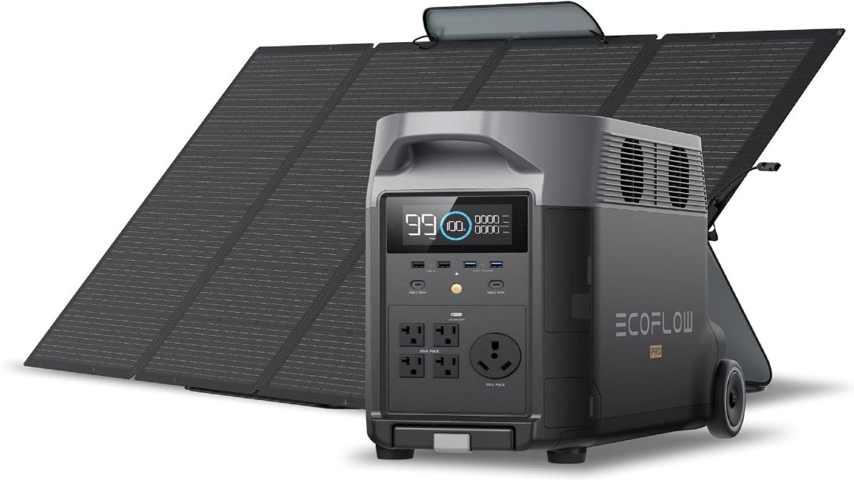 EF ECOFLOW DELTA Pro solar generator for Florida hurricane emergency kit